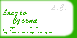 laszlo czerna business card