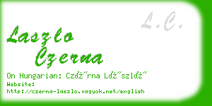 laszlo czerna business card